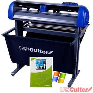 28-inch USCutter Titan 2 Vinyl Cutter/Plotter with Stand, Basket and Design and Cut Software