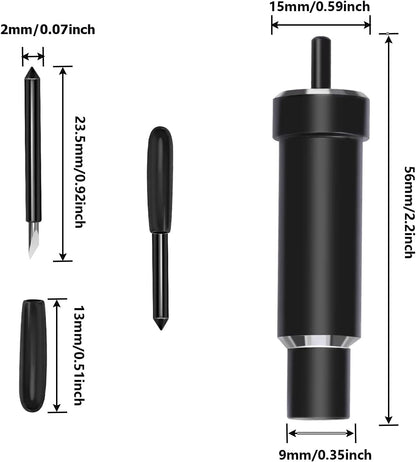 Deep Cut Housing +5 Pcs Deep-Point Blade,  Replacement Deep Cut Blade Suitable for Explore Air One/Air/Air 2/ Air 3 / Maker/Maker 3 Cut Materials up to 1.5Mm Thickness, for Personalized Crafts