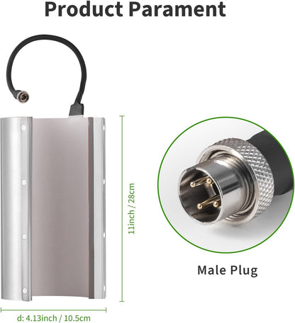 EENOUR 40Oz Tumbler Heat Press Attachment 110V - Replacement Element Heater for T03/CH2304 Auto Tumbler Press (Male Plug)