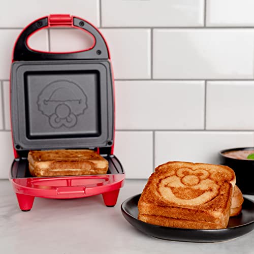 Uncanny Brands Jurassic Park Grilled Cheese Maker- Panini Press and Compact Indoor Grill- Opens 180 Degrees for Burgers