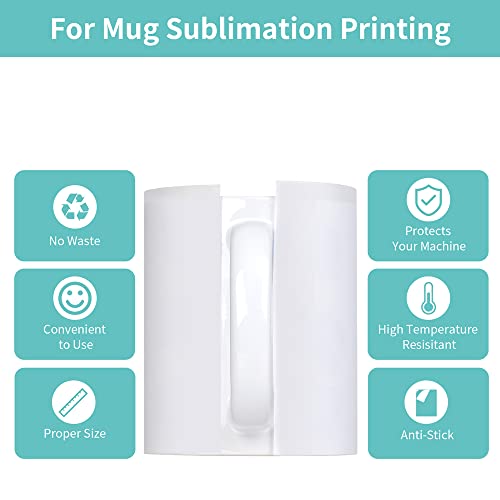 PYD Life 210 Sheets Butcher Paper for Sublimation Heat Press Sheets 8.3 x 9.4 Inch Fit 20 OZ Skinny Tumblers Print with Tumbler Heat Press No Cutting No Waste No Hassle Protect Heat Press