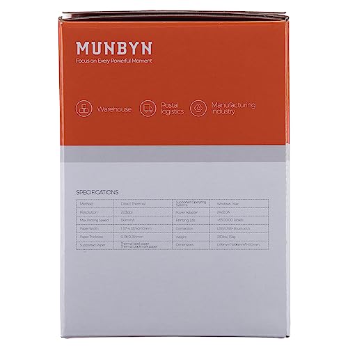 MUNBYN Shipping Label Printer RealWriter 941, 4x6 Label Printer for Shipping Packages, USB Thermal Printer for Home Shipping Small Business, Compatible with macOS, Windows (USB Only)