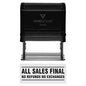 All Sales Final No Refunds No Exchanges Self Inking Rubber Stamp (Red Ink) - Medium