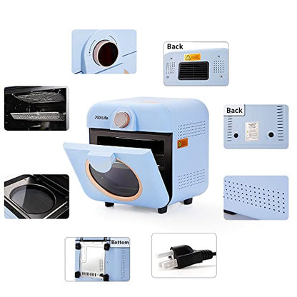 PYD Life Mini Sublimation Oven Machine 12 L 110 V 1600 W Light Blue Heat Press Machine for Sublimation Blanks Mugs Tumblers Cups Water Bottles Sublimation Printing