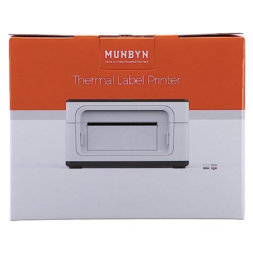 MUNBYN Shipping Label Printer RealWriter 941, 4x6 Label Printer for Shipping Packages, USB Thermal Printer for Home Shipping Small Business, Compatible with macOS, Windows (USB Only)