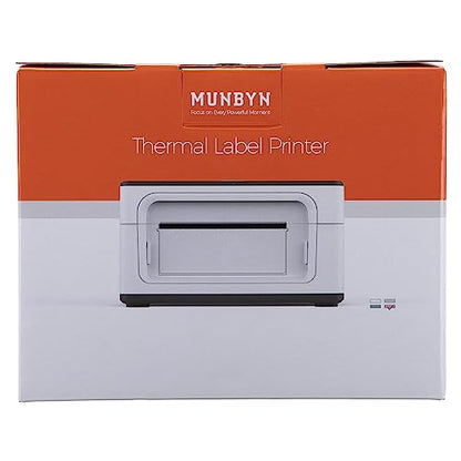 MUNBYN Shipping Label Printer RealWriter 941, 4x6 Label Printer for Shipping Packages, USB Thermal Printer for Home Shipping Small Business, Compatible with macOS, Windows (USB Only)