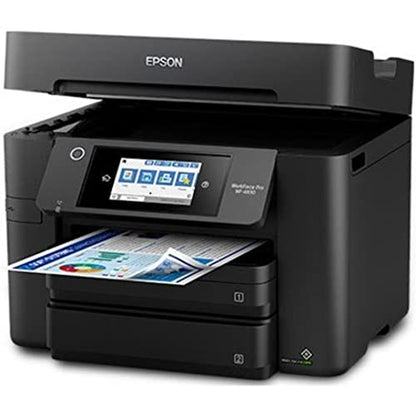 Epson Workforce Pro WF-4830 Wireless All-in-One Printer with Auto 2-Sided Print, Copy, Scan and Fax, 50-Page ADF, 500-sheet Paper Capacity, and 4.3" Color Touchscreen, Works with Alexa, Black, Large