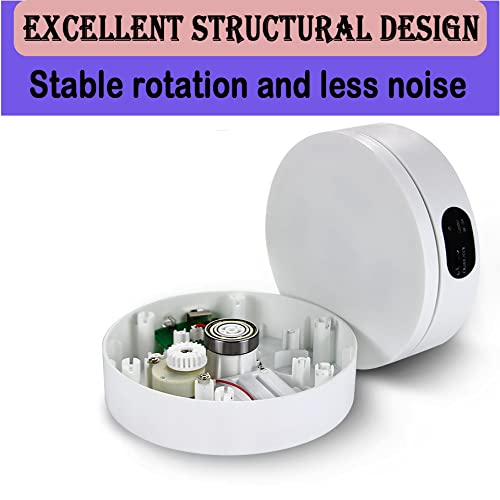 YVV Turner Cup Rotating Display Stand for Epoxy Glitter Tumbler, 360 Degree Automatic Mute Rotating Turntable for Photography Products Tumbler Making Supplies Spinner 4.72 * 1.77in Motorized Rotation