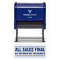 All Sales Final No Refunds No Exchanges Self Inking Rubber Stamp (Red Ink) - Medium