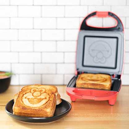 Uncanny Brands Jurassic Park Grilled Cheese Maker- Panini Press and Compact Indoor Grill- Opens 180 Degrees for Burgers