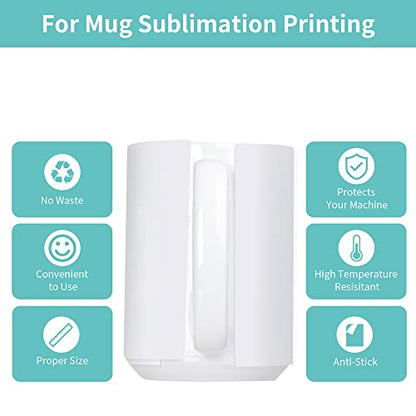 PYD Life 210 Sheets Butcher Paper for Sublimation Heat Press Sheets 8.3 x 9.4 Inch Fit 20 OZ Skinny Tumblers Print with Tumbler Heat Press No Cutting No Waste No Hassle Protect Heat Press