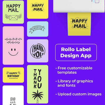 Rollo Wireless Shipping Label Printer - Wi-Fi Thermal Label Printer 4X6 for Shipping Packages - Airprint from Iphone, Ipad, Mac - Supports Windows, Chromebook, Android, Linux