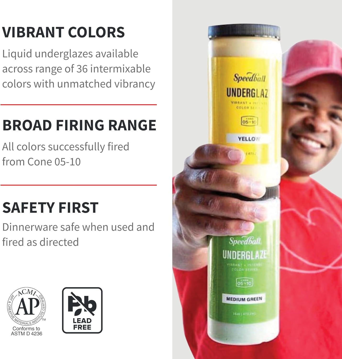 Speedball 001050 Underglaze, White, 16OZ