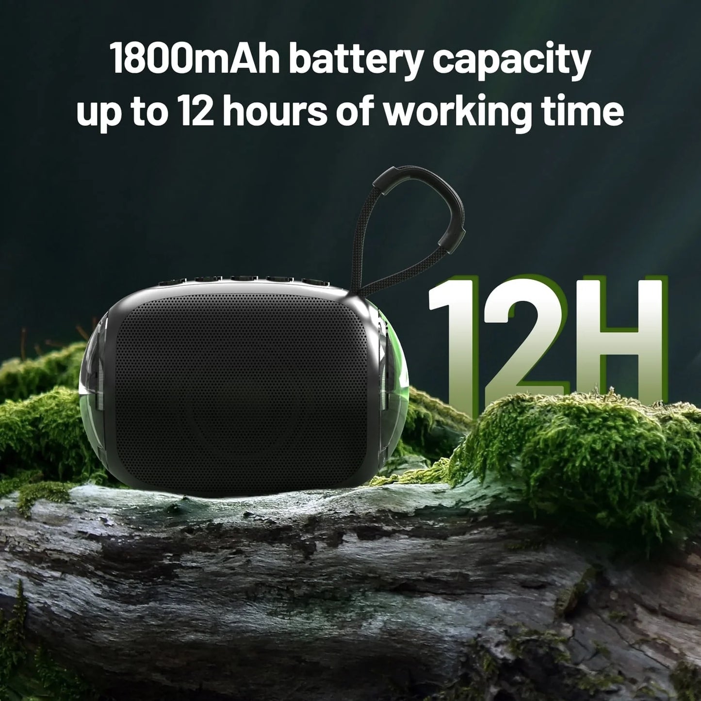 Small Bluetooth Speaker with Light, Mini Wireless Portable Speaker