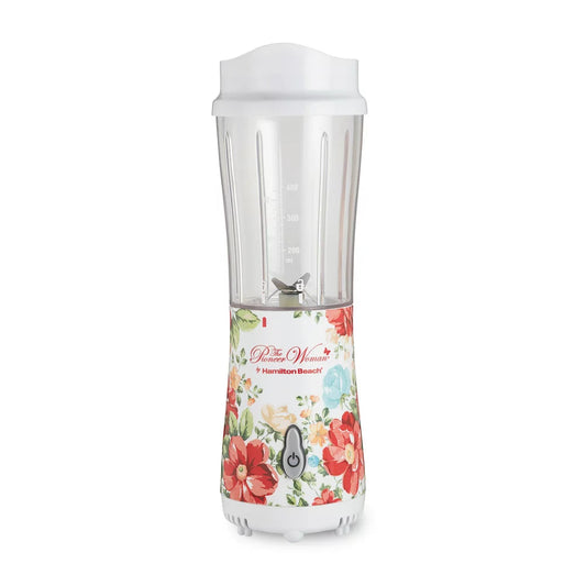 Vintage Floral Personal Blender with Travel Lid by Hamilton Beach, 51170