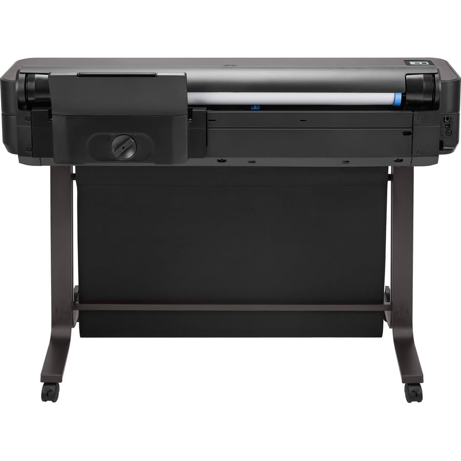 HP DesignJet T650,Color Large Format 24-inch Plotter Printer, Includes 2-Year Warranty Care Pack (5HB08H) ,Black