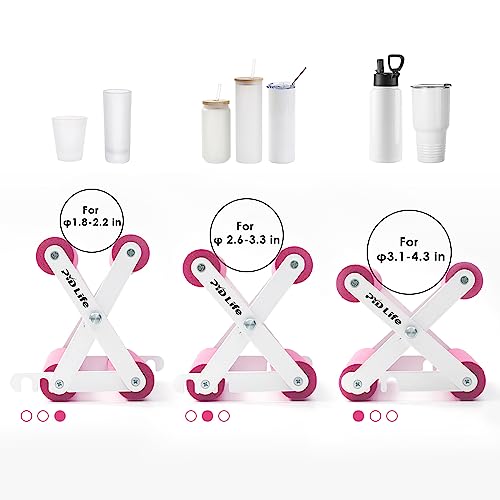 PYD Life Cup Tumbler Cradle Holder for Crafting Vinyl Application Mint Green with Foam Measurements 3 Adjustable Width for Tumblers Cups Mugs Bottles Epoxy Crafts