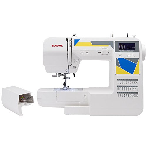 Janome MOD-30 Computerized Sewing Machine with 30 Built-In Stitches, 3 One-Step Buttonholes, Drop Feed and Accessories