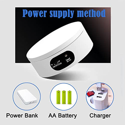 YVV Turner Cup Rotating Display Stand for Epoxy Glitter Tumbler, 360 Degree Automatic Mute Rotating Turntable for Photography Products Tumbler Making Supplies Spinner 4.72 * 1.77in Motorized Rotation