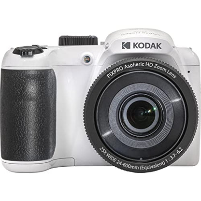 KODAK PIXPRO AZ255-BK 16MP Digital Camera 25X Optical Zoom 24mm Wide Angle Lens Optical Image Stabilization 1080P Full HD Video 3" LCD Vlogging Camera (Black)