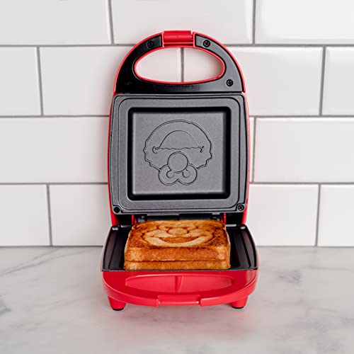 Uncanny Brands Jurassic Park Grilled Cheese Maker- Panini Press and Compact Indoor Grill- Opens 180 Degrees for Burgers