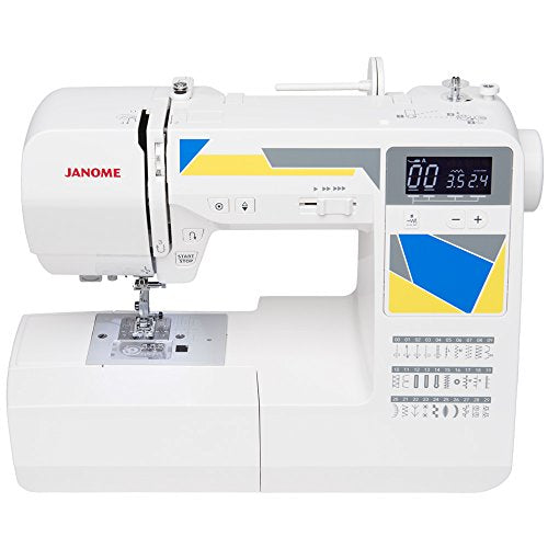 Janome MOD-30 Computerized Sewing Machine with 30 Built-In Stitches, 3 One-Step Buttonholes, Drop Feed and Accessories