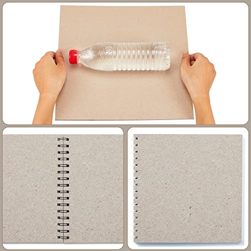 20 Pcs Book Board, Binders Board Chipboard Designer Bookboard Kraft Heavy Duty Chipboard Sheets Bookbinding Supplies for Book Binding Cover (Gray, 12.5 x 10 Inch 22PT)