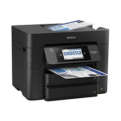 Epson Workforce Pro WF-4830 Wireless All-in-One Printer with Auto 2-Sided Print, Copy, Scan and Fax, 50-Page ADF, 500-sheet Paper Capacity, and 4.3" Color Touchscreen, Works with Alexa, Black, Large