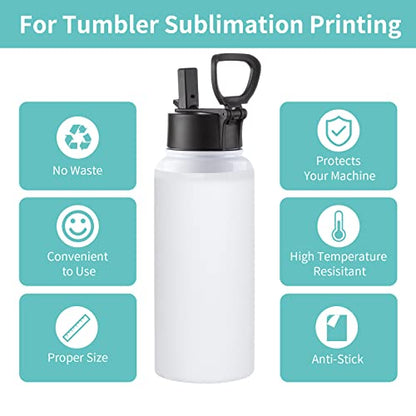 PYD Life 210 Sheets Butcher Paper for Sublimation Heat Press Sheets 8.3 x 9.4 Inch Fit 20 OZ Skinny Tumblers Print with Tumbler Heat Press No Cutting No Waste No Hassle Protect Heat Press