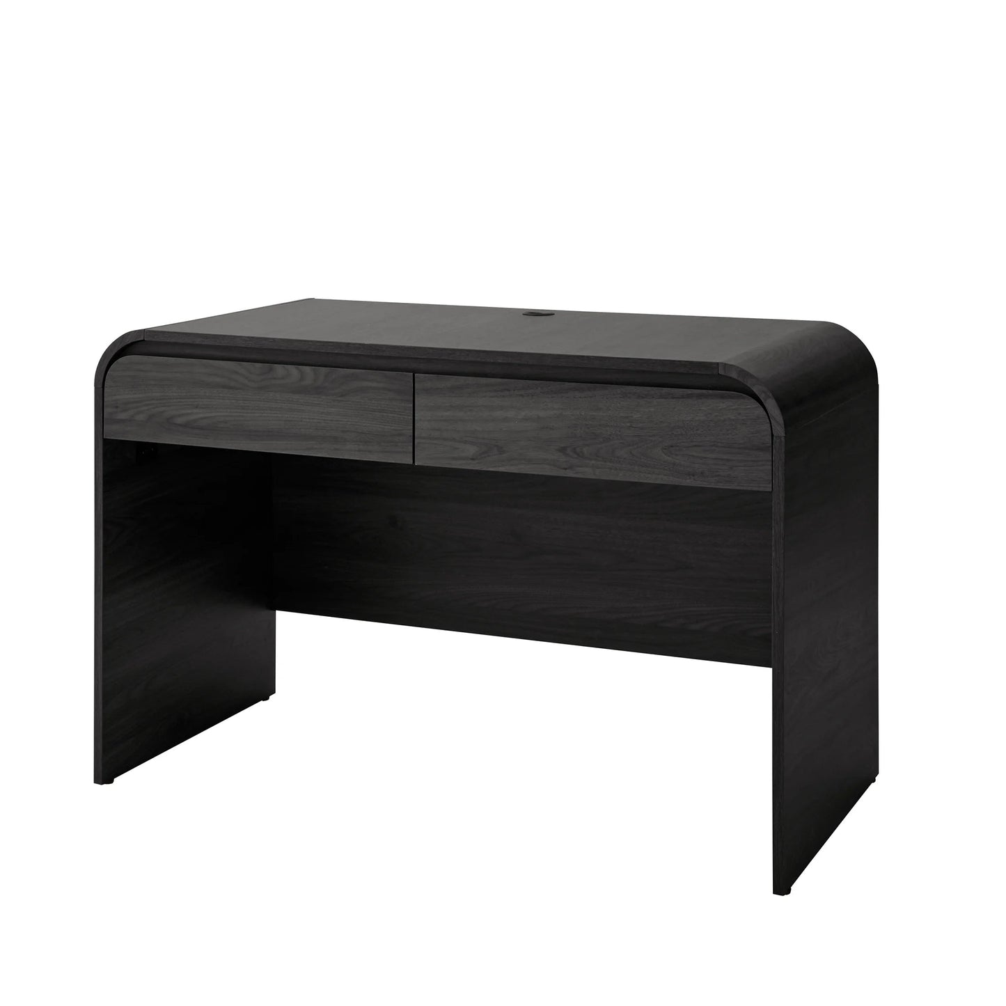 Juliet Rounded Arc Desk, Rich Black Finish