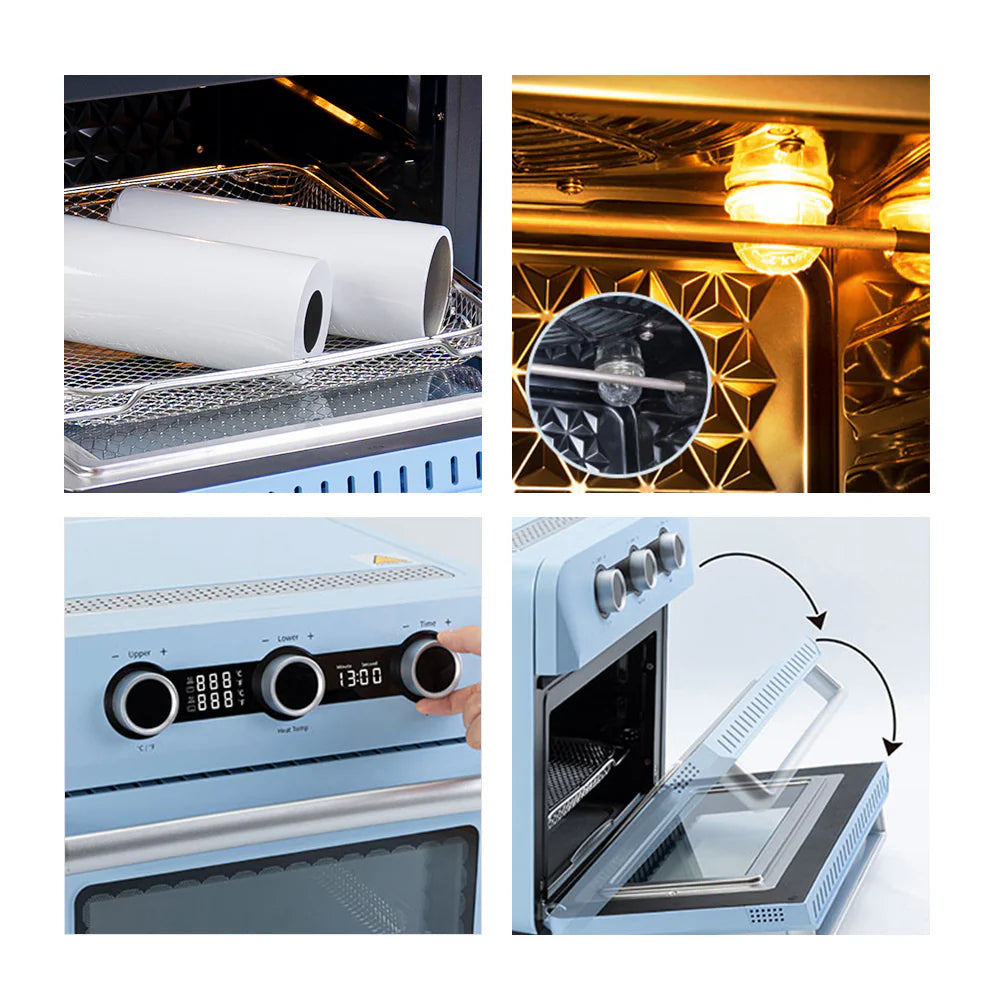 25 L Sublimation Oven Sublimation Starter Benginers Kit Bundle with 3D Vacuum Sublimation Tray and Pump Set 80 W 110 V for Sublimation Blanks