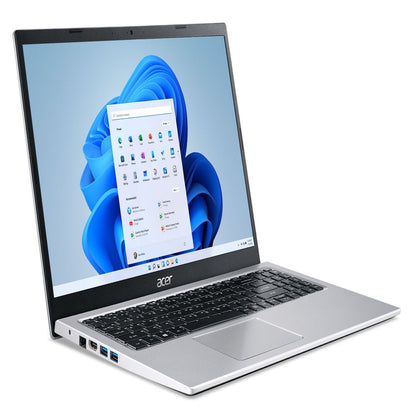 Aspire 3 15.6" FHD Laptop, Intel Core I3-1115G4, 4GB DDR4, 128GB Nvme SSD, Silver, Windows 11 Home in S Mode, A315-58-33XS