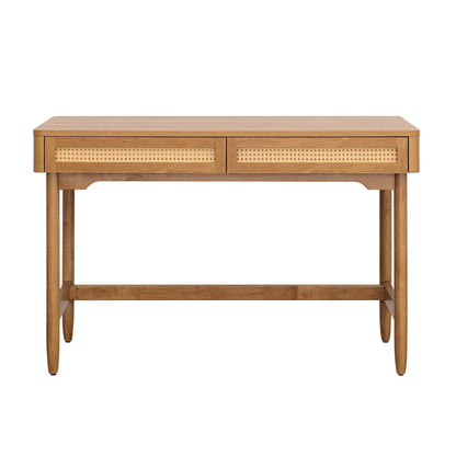 Springwood Caning Desk, Light Honey Finish
