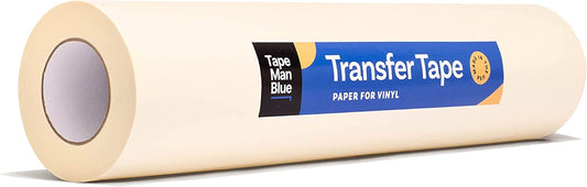 24 Inch X 100 Yard Roll of Vinyl Transfer Tape Paper with Layflat Adhesive. Premium-Grade Application Tape for Vinyl Graphics and Sign Making. Made in the USA