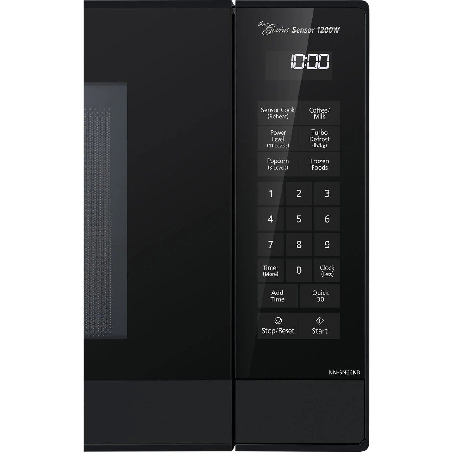 1.2 Cu. Ft. 1200W Genius Sensor Countertop Microwave Oven with Inverter Technology in Black