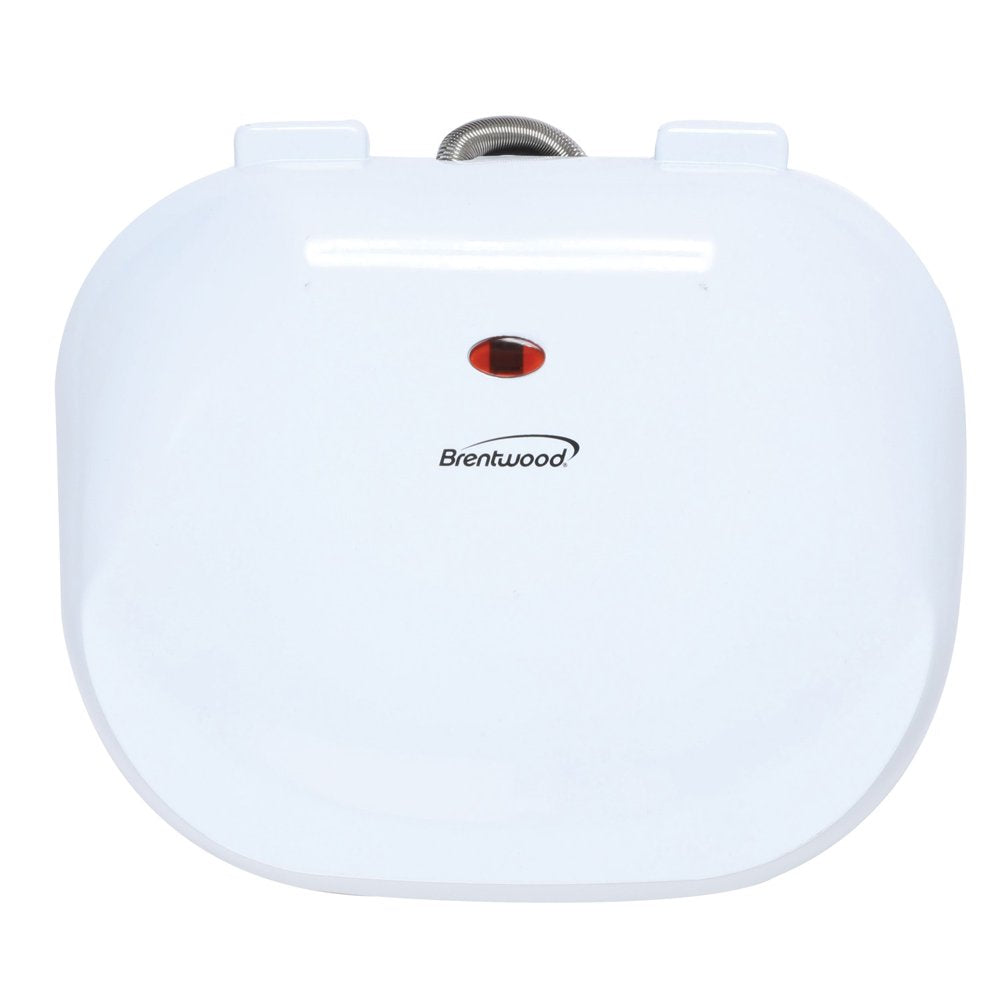 Brentwood TS-605 Non-Stick 750W Indoor Electric Contact Grill, White