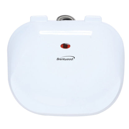 Brentwood TS-605 Non-Stick 750W Indoor Electric Contact Grill, White