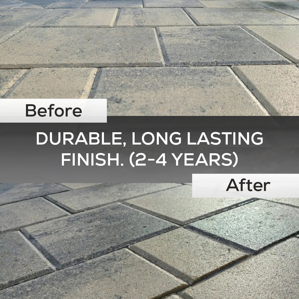 SG plus High Gloss Concrete and Paver Sealer, Wet Look, Acrylic Water Based, 1 Gal