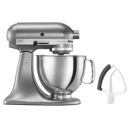 Artisan Series 5 Quart Tilt-Head Stand Mixer with Flex Edge Beater, Contour Silver (KSM150FECU)