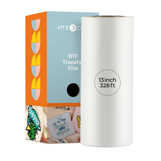 HTVRONT DTF Transfer Film Roll 13 Inch X 328 Ft——Fit for A3 DTF Printer