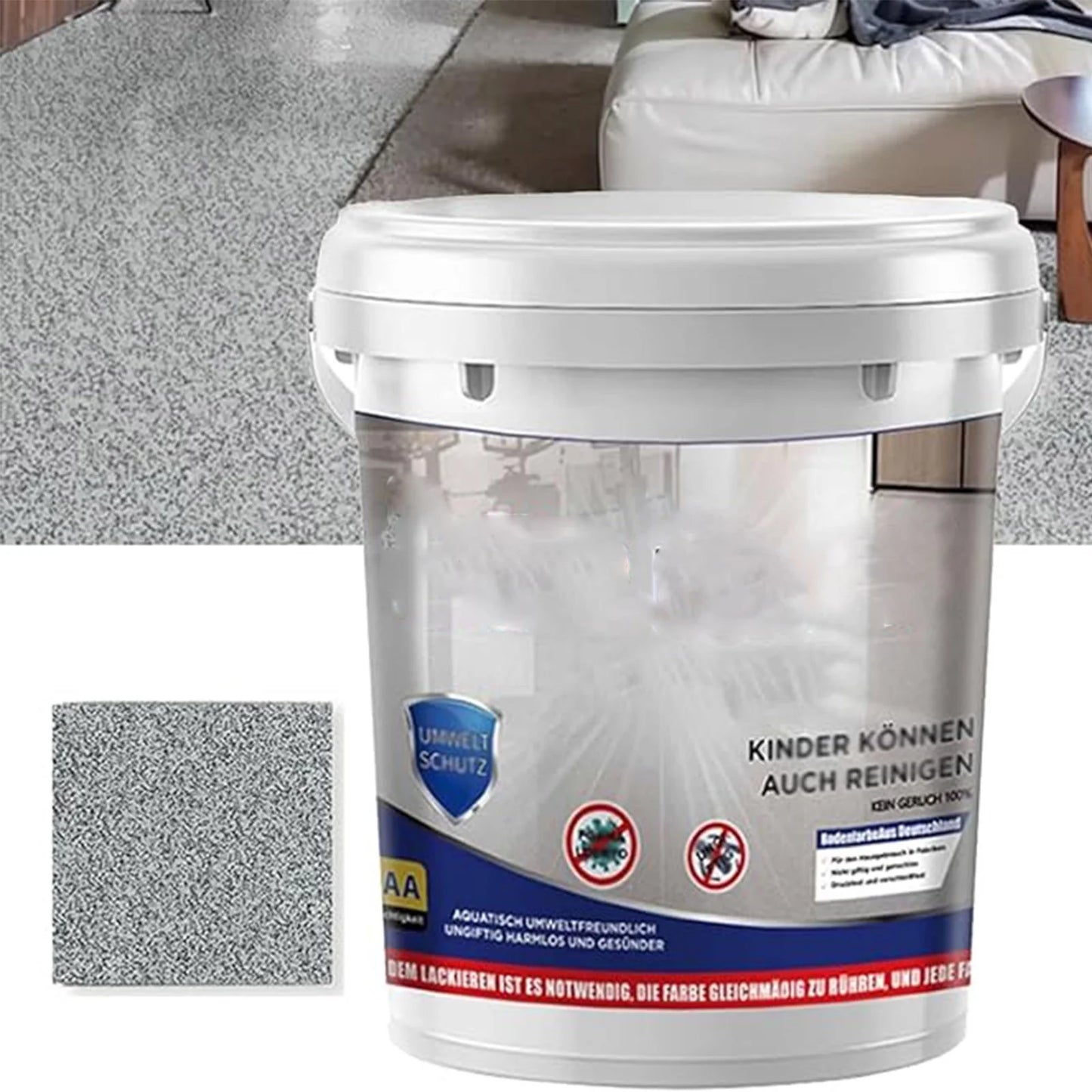 High Gloss Effect Epoxy Floor Coating Floor Coating Epoxy Resin Coating for Indoor Outdoor Waterproof Coating 500Ml