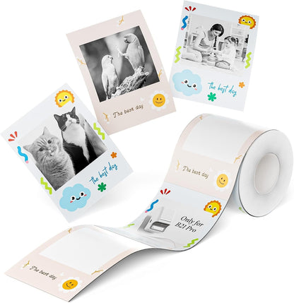 NIIMBOT Photo Papers Only Compatible with Pro Series Label Makers Thermal Picture Labels Good Idea to Print Photos, Beauty Memories, Note,List (2.13''X2.91''-54X74Mm)