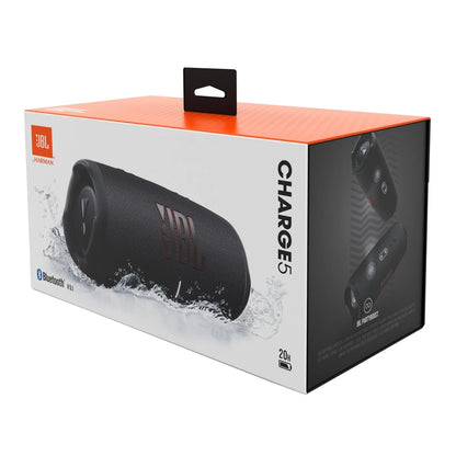 Charge 5 - Portable Waterproof Speaker with Powerbank - Black