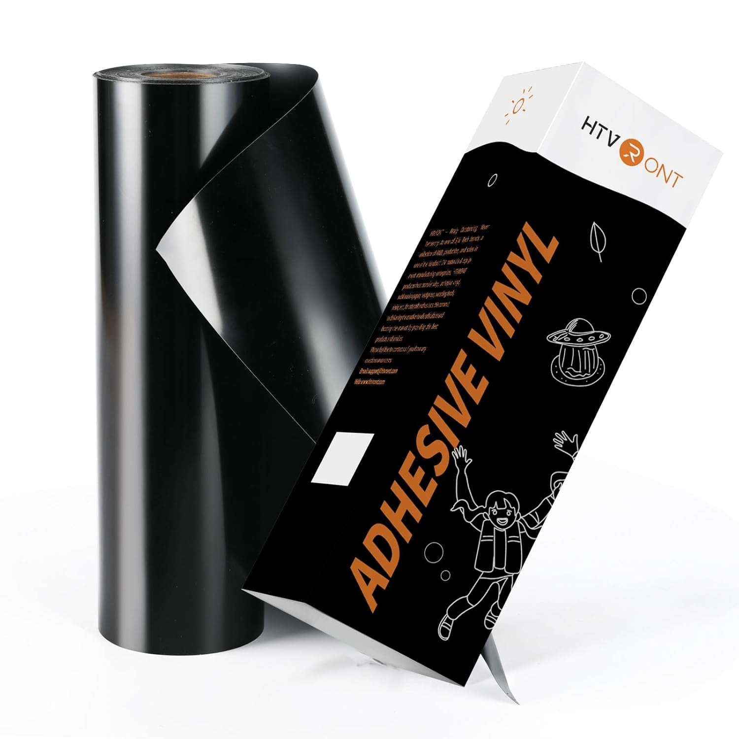 Black Permanent Vinyl, 12" X 100 FT Glossy Black Permanent Adhesive Vinyl Roll Compatible with Cricut Cutting Machine Silhouette, Cameo Cutters, Signs, Scrapbooking, Craft, Die Cutters