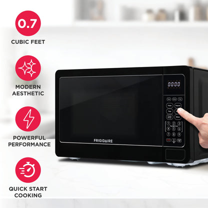 0.7 Cu. Ft. New Countertop Microwave Oven - Black