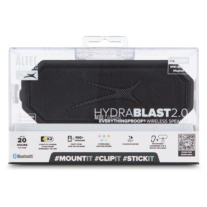 Hydra Blast 2.0 LED Lighting Floatable Waterproof Wireless Magnetic Bluetooth Portable Speaker, Black, IMW1302