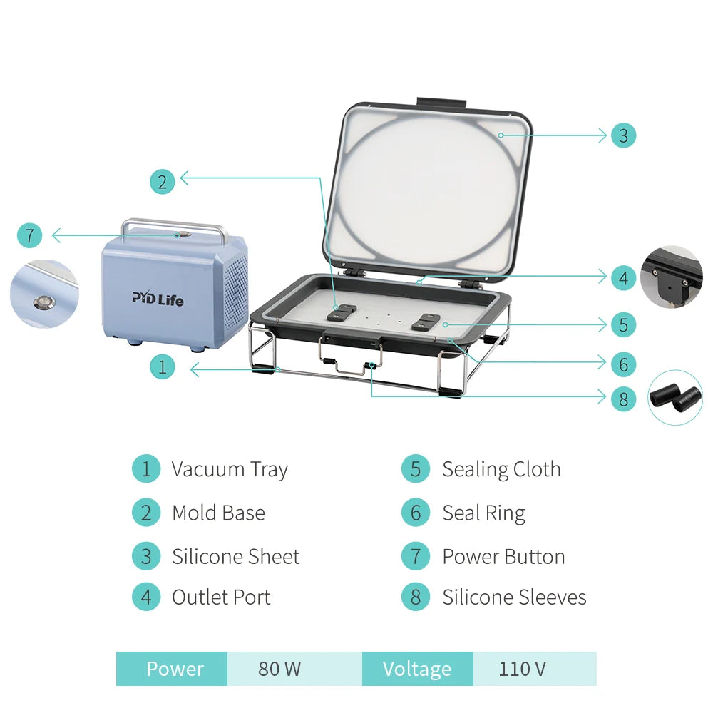 O25V Sublimation Oven Machine 25 L Accessories 3D Vacuum Set