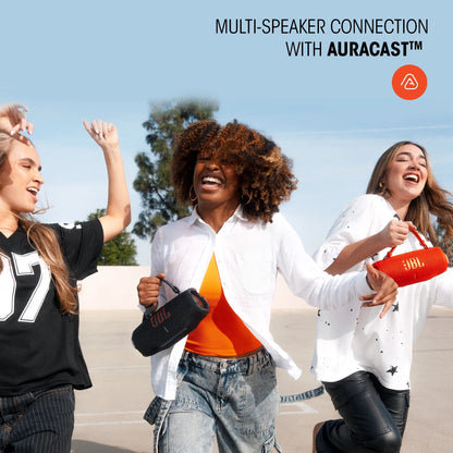 Charge 6 - Portable Waterproof & Drop-Proof Bluetooth Speaker, Bold  Pro Sound with AI Sound Boost, 28Hrs of Playtime, Built-In Powerbank & Comes with a Sturdy/Removable Carrying Strap (Black)