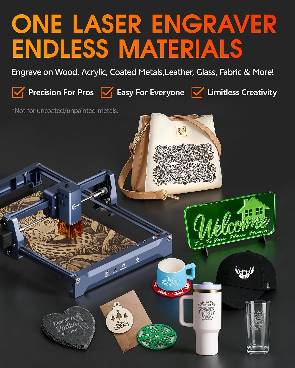 K15 Pro 10W Laser Engraver + 200×300Mm Honeycomb Laser Bed Bundle - 2-In-1 CNC Laser Cutter with Protective Tray, 10000Mw, Class 1