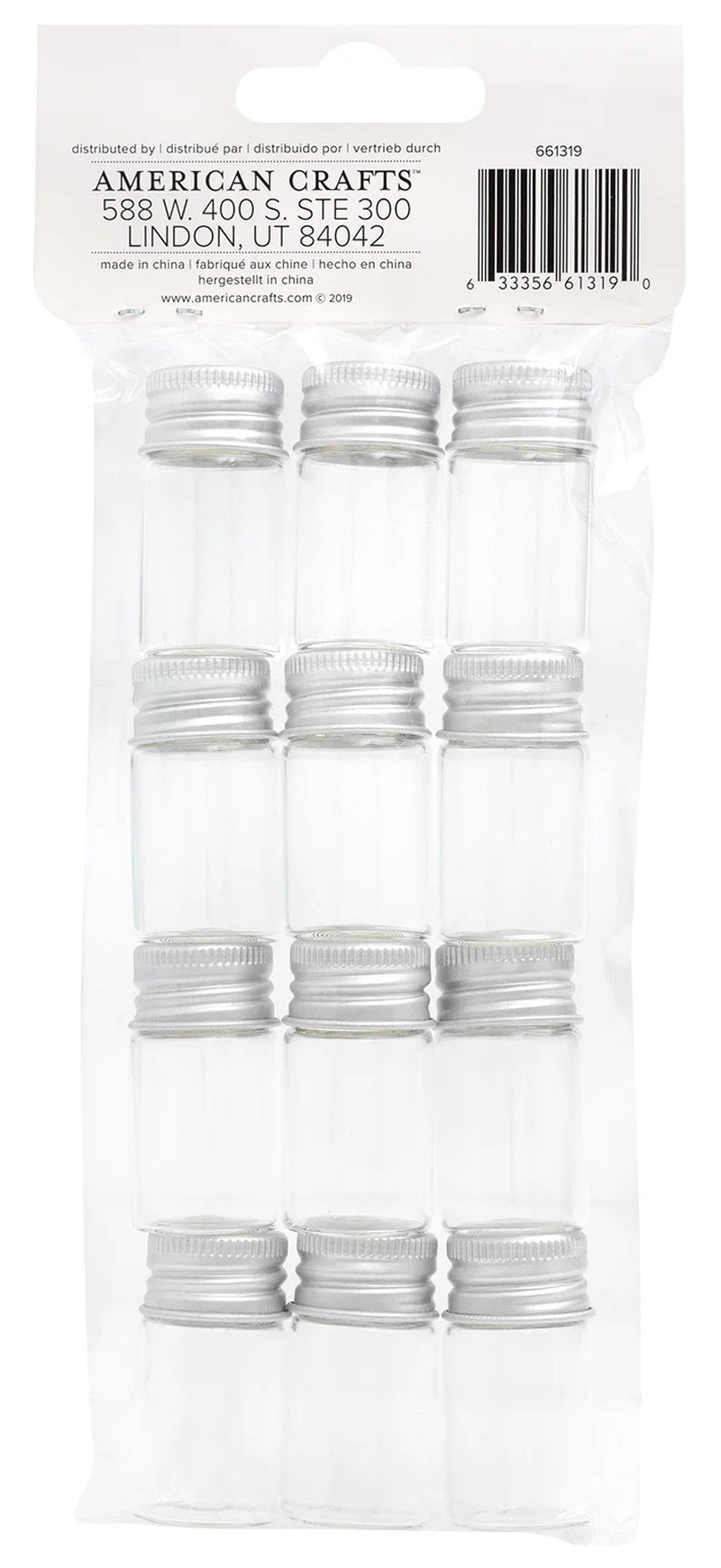 Storage Glass Jars 12/Pkg-Medium